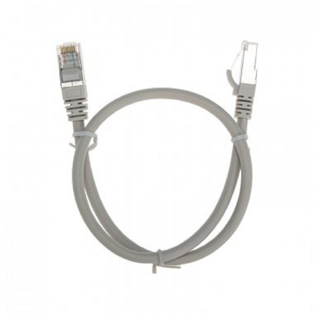 Патч-корд F/UTP Rexant cat.6, RJ45-RJ45, экранированный, 26AWG, LSZH, серый, 0.5 м