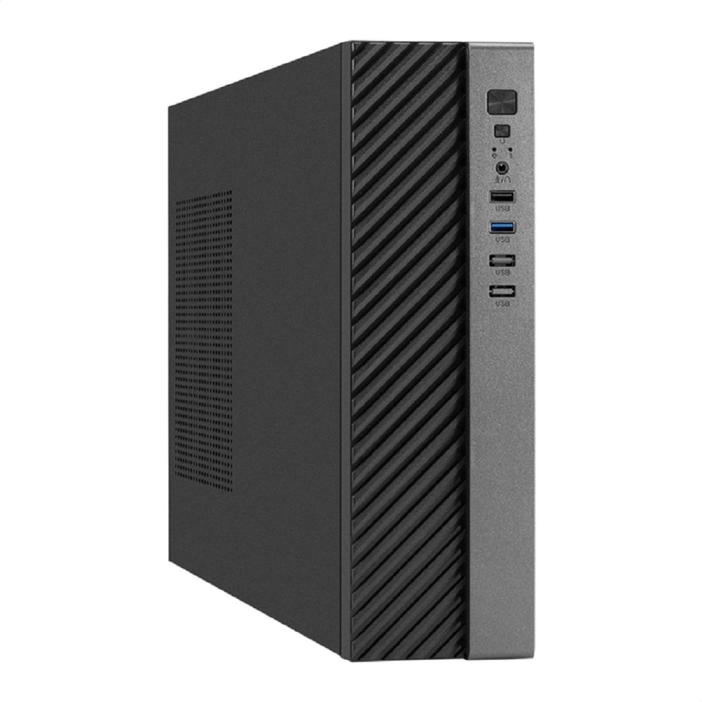 Exegate EX298795RUS Корпус Desktop ExeGate MI-302U-450 (mATX/mini-ITX, TPS450 8см, 1*USB+1*USB3.0, HD аудио, черный)