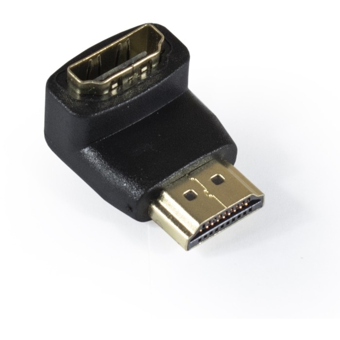 Exegate EX284919RUS Переходник HDMI-HDMI ExeGate EX-HDMI90-FML (19M/19F, угловой, позолоченные контакты)