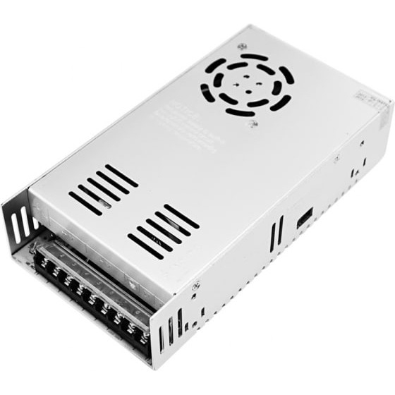 Источник питания компактный 12V DC, 34A, 400W с разъёмами под винт, без влагозащиты (IP23) REXANT