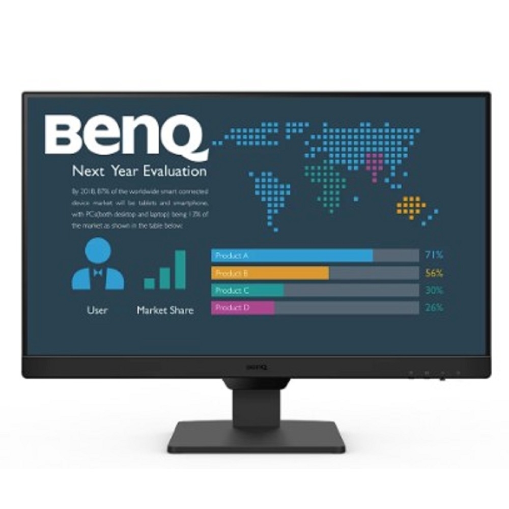 Монитор 23.8" BenQ BL2490 Black (1920x1080, IPS, 100Hz, 20M:1, 250cd, 5ms, 2*HDMI, DP, Speakers, Flicker-free;Low Blue Light, 3Y)
