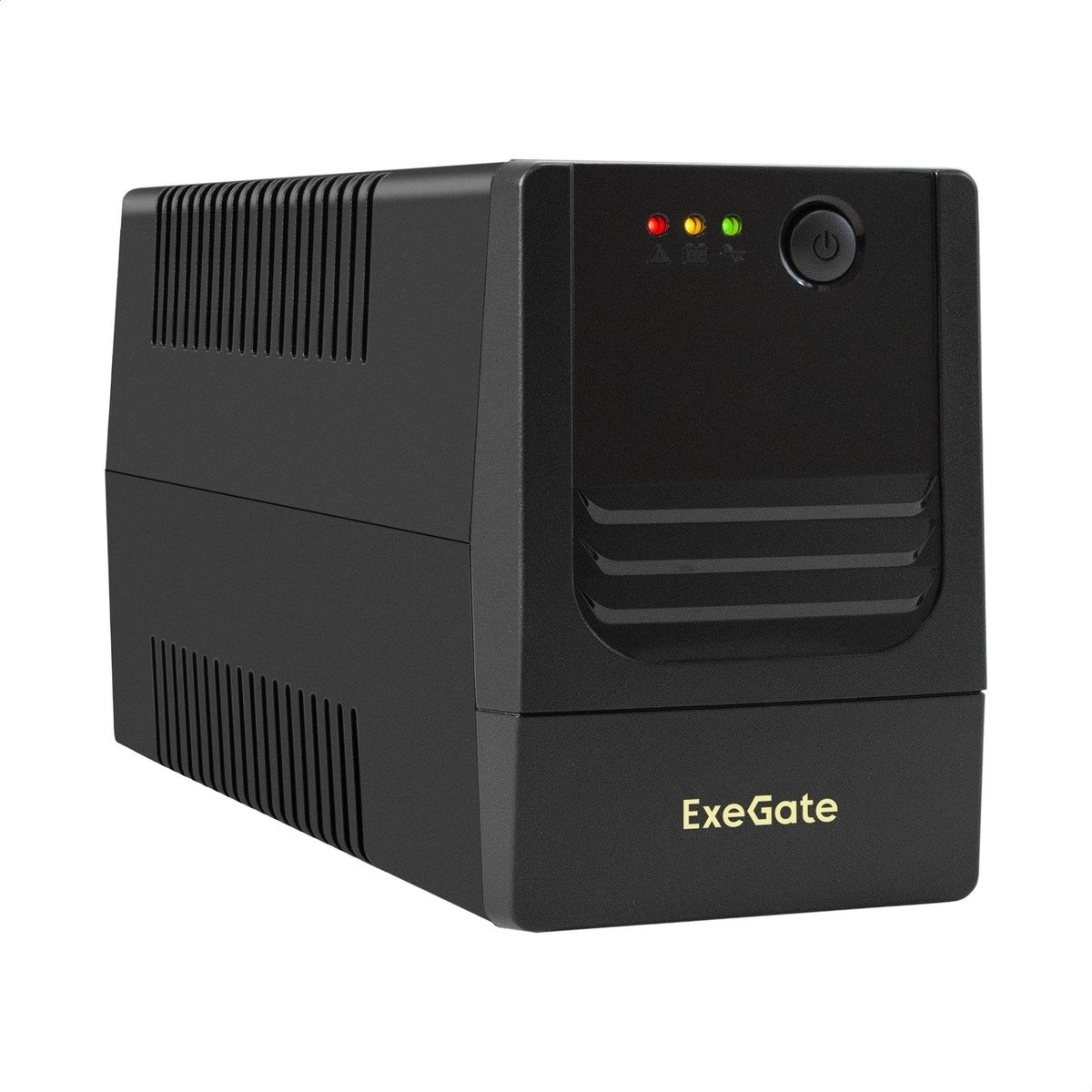 Источник бесперебойного питания ExeGate Power NB-650.LED.AVR.4C13 (650VA/390W, LED, AVR, 4*C13, батарея 12V 7Ah, черный)