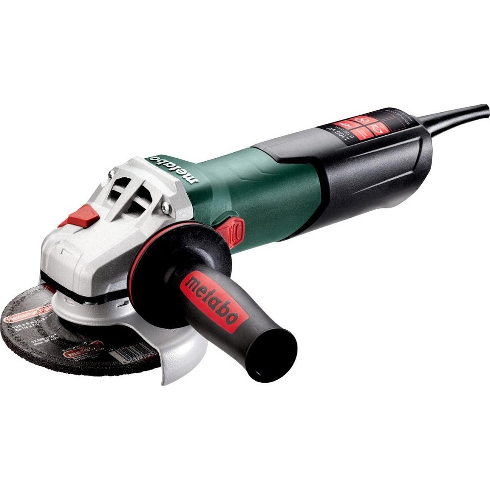 Metabo WEV 11-125 Quick Угловая шлифовальная машина [603625500] { 1100вт,125мм,эл-ка,рег,кейс }