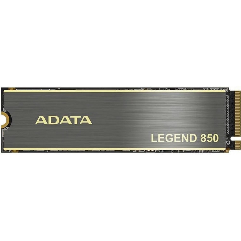 Твердотельный накопитель SSD ADATA ALEG-850-512GCS PCIe Gen4x4 with NVMe, 5000/2700, IOPS 380/530K, MTBF 2M, 3D NAND, 500TBW, 0,54DWPD, Heat Sink, SMI SM2269XT, Work with PS5, RTL (936981)