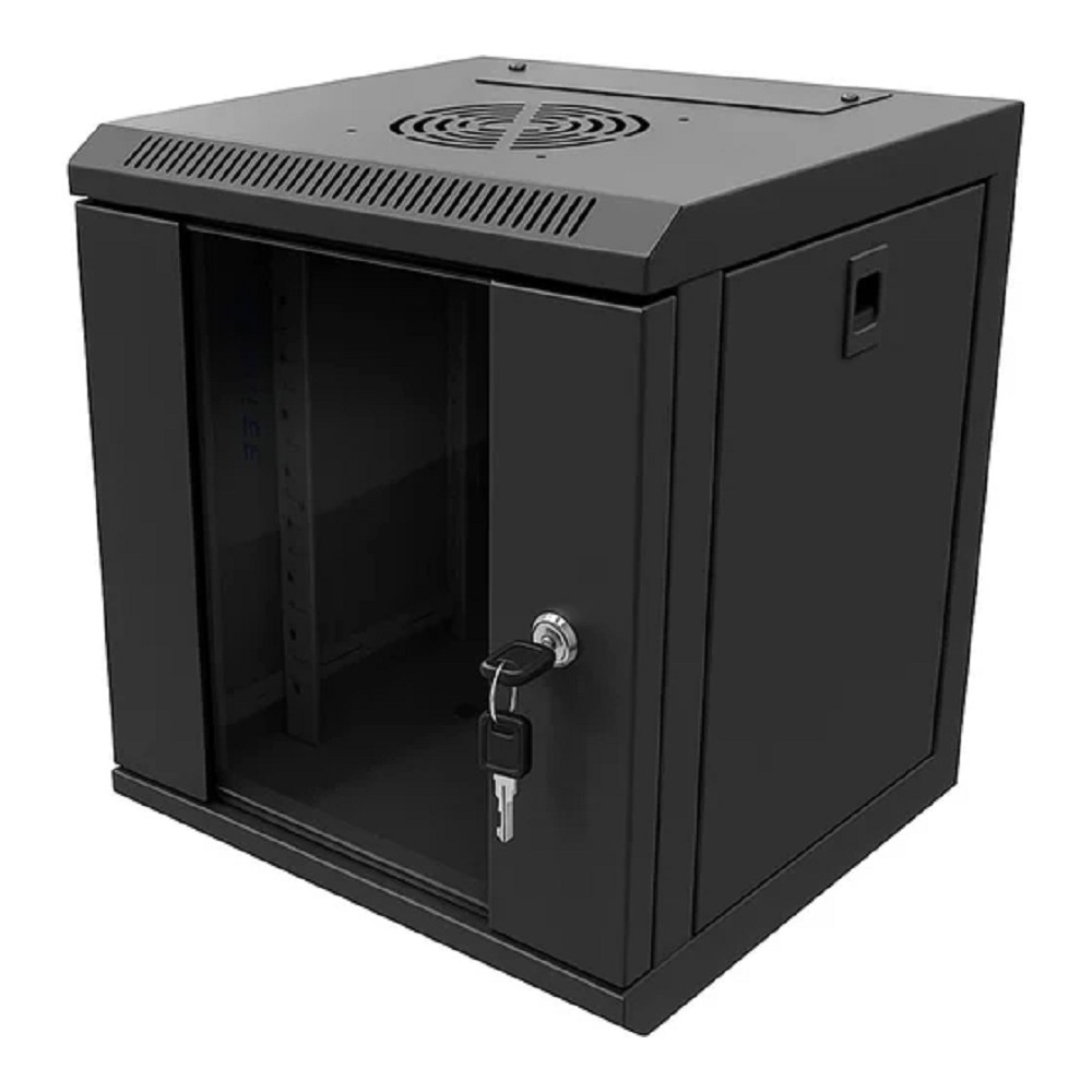 5bites <TC3204-06B> Шкаф настенный телекоммуникационный 10", чёрный 6U 312x300