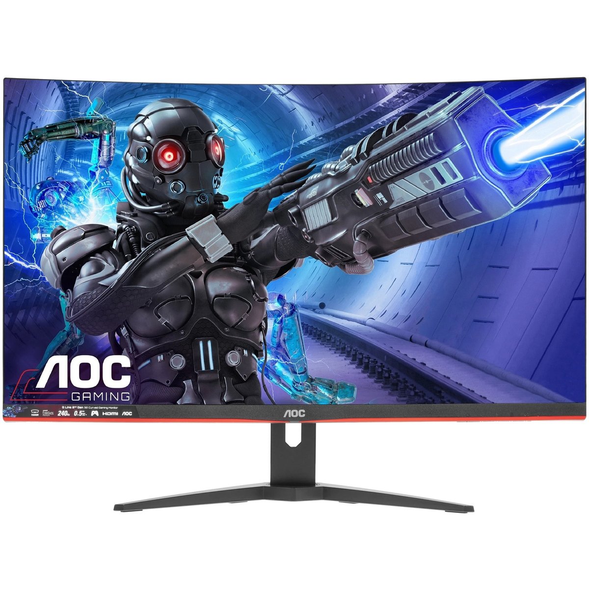 LCD AOC 31.5" C32G2ZE/BK Black/Red {VA 1920x1080 240Hz 4ms 300cd 2xHDMI DisplayPort Internal Vesa}