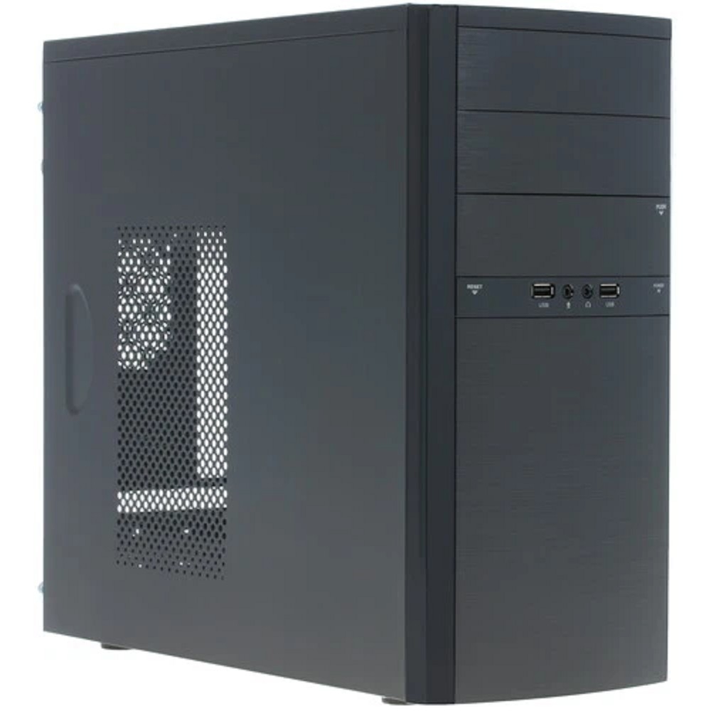 Корпус MiniTower Powerman ES722 Black PM-400ATX 2*USB 2.0,HD,Audio mATX