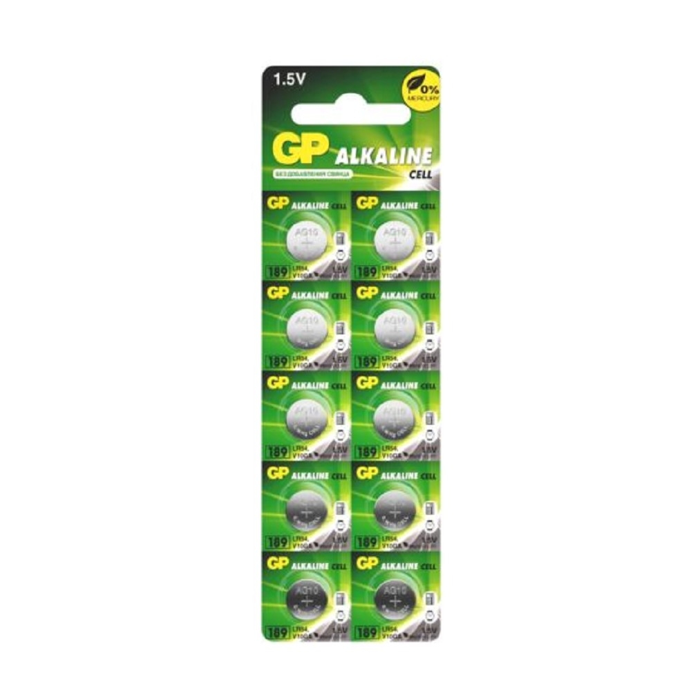 GP 189F(RA)-2C10 250/5000 (LR54)  (10 шт. в уп-ке)