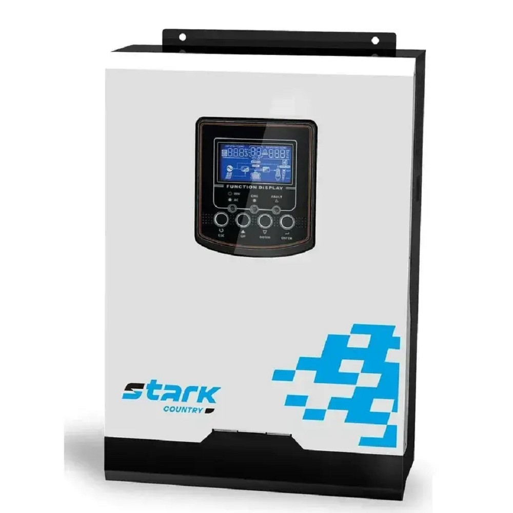Источник бесперебойного питания STARK SC 3000 INV MAX ИБП 3000ВА/3000Вт Инвертор, Настенный, 90-280В, клеммный блок, Smart-slot, WIFI, БЕЗ АКБ - внешние батареи x2 шт 9-1200Ач