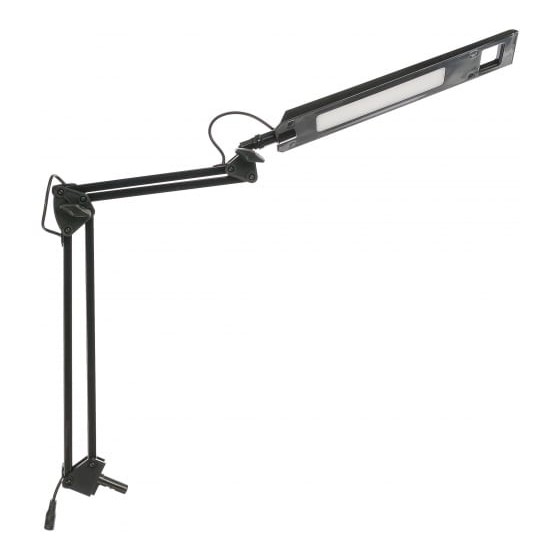 Camelion KD-821  C02 черный LED (Св-к наст.,8 Вт, 230В, 2 ур.ярк,350лм, струбцина)
