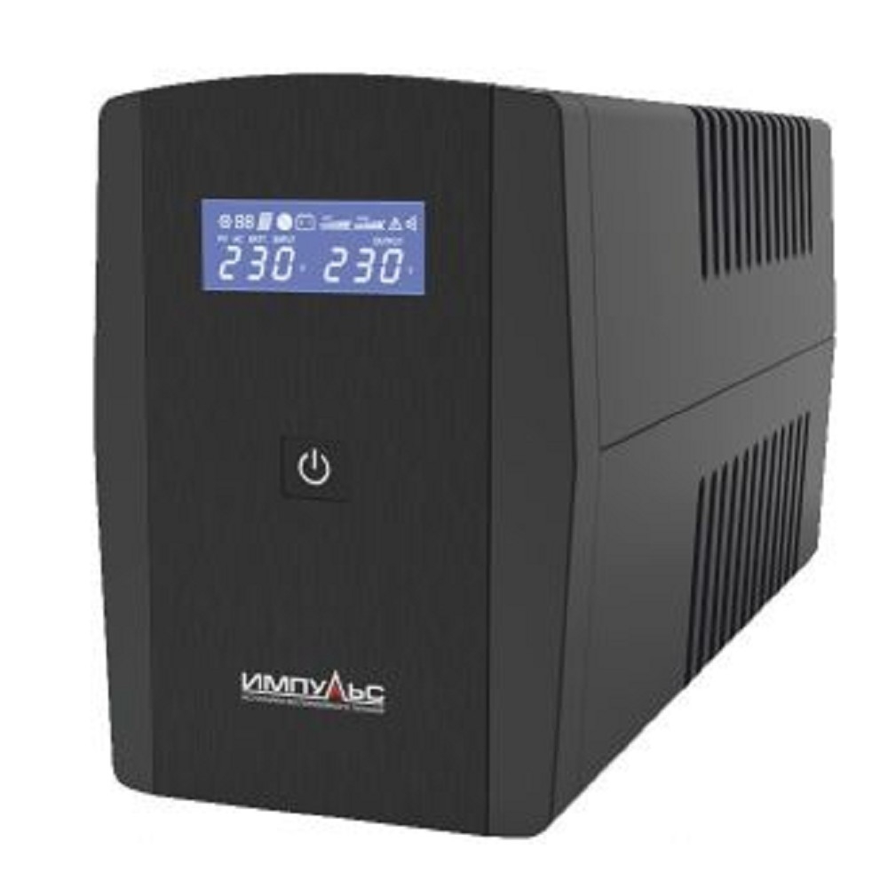 ИБП Импульс - ЮНИОР СМАРТ 600 ВА/360 Вт, Line-Interactive, in (220V / 230V / 240V Сетевой шнур (Schuko)), 2xSchuko, Tower, цвет чёрный, JS60114