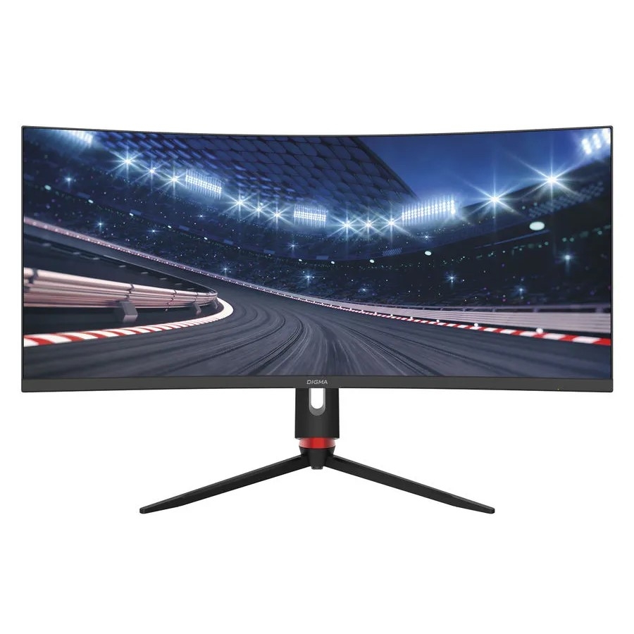 LCD Digma 34" Overdrive 34A710Q {VA 3440x1440 165Hz 1ms curved 21:9 450cd 4000:1 HDMI DisplayPort USB USB-C(PD 65W) Speakers}