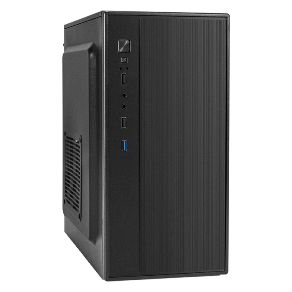 Exegate EX299390RUS Корпус Minitower ExeGate BAA-408U-AA500 (mATX, БП AA500 с вент. 8см, 2*USB+1*USB3.0, HD Audio, черный)