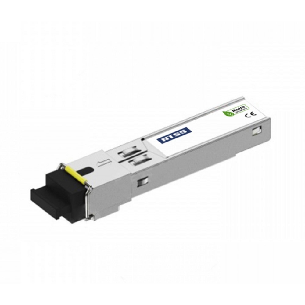 NTSS Модуль NTSS SFP, 1,25Гбит/с, разъём SC, рабочая длина волны 1550/1310нм, SM, WDM, дальность до 40км, ОБ 17дБ, DDM NTSS-SFP-1.25G-53-40SD