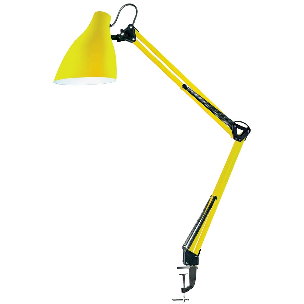 Camelion KD-335  C07  желтый (Свет-к настольн.с метал. струбциной, 230V, 40W, E27)