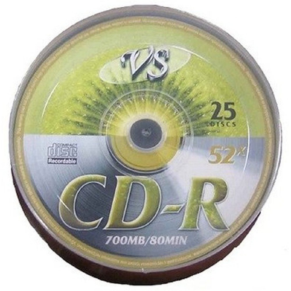Диск CD-R VS 700MB 52x Shrink (25 шт.) (VSCDRSH2501)