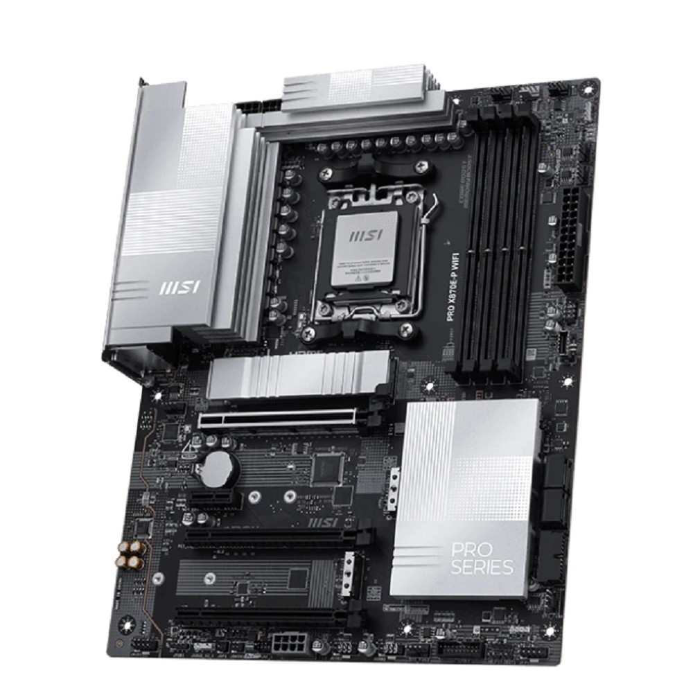 MSI PRO X870E-P WIFI {X870E, AM5, 4*DDR5, 3*PCIEx16, 1*PCIEx1, 3*M.2, 2*TypeC, 2*USB3.2Gen2, 6*USB3.2Gen1, 10*USB2.0, 4*SATA3.0, 5G, Type-C(DP), HDMI, ATX} RTL