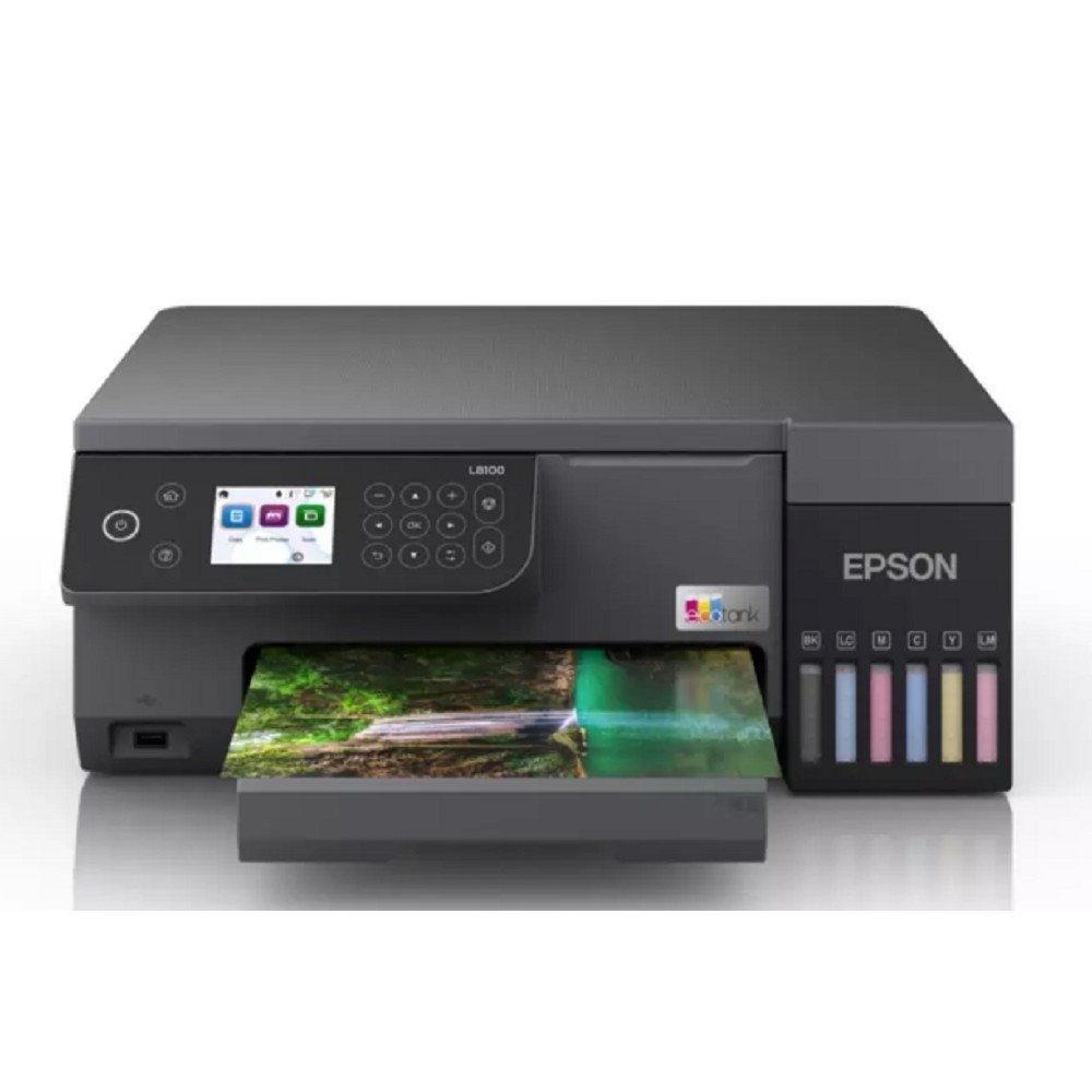 МФУ струйный EPSON EcoTank L8100 (A4, 6цв, принтер/копир/сканер, 5760x1440dpi, до 22ppm, СНПЧ, WiFi, USB) (C11CK94402)