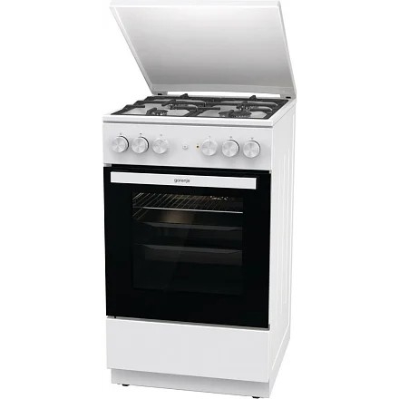Плита Комбинированная Gorenje GK5A42WF-B белый (металлическая крышка) реш.чугун