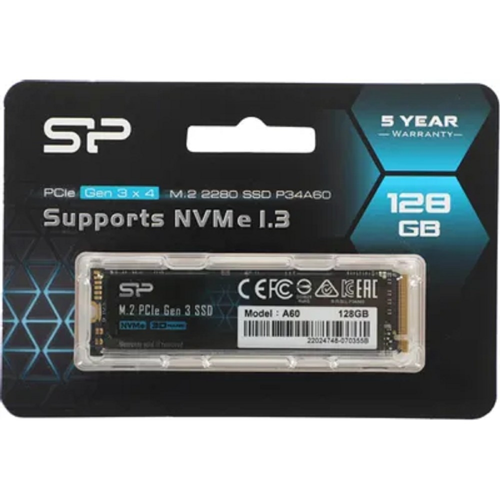 Silicon Power SSD 128Gb M.2 A60 SP128GBP34A60M28