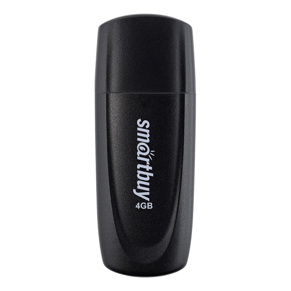 Флешка USB Smartbuy R/W Scout Black (SB004Gb2SCK), 4Gb, USB 2.0, R/W 10/7, черный