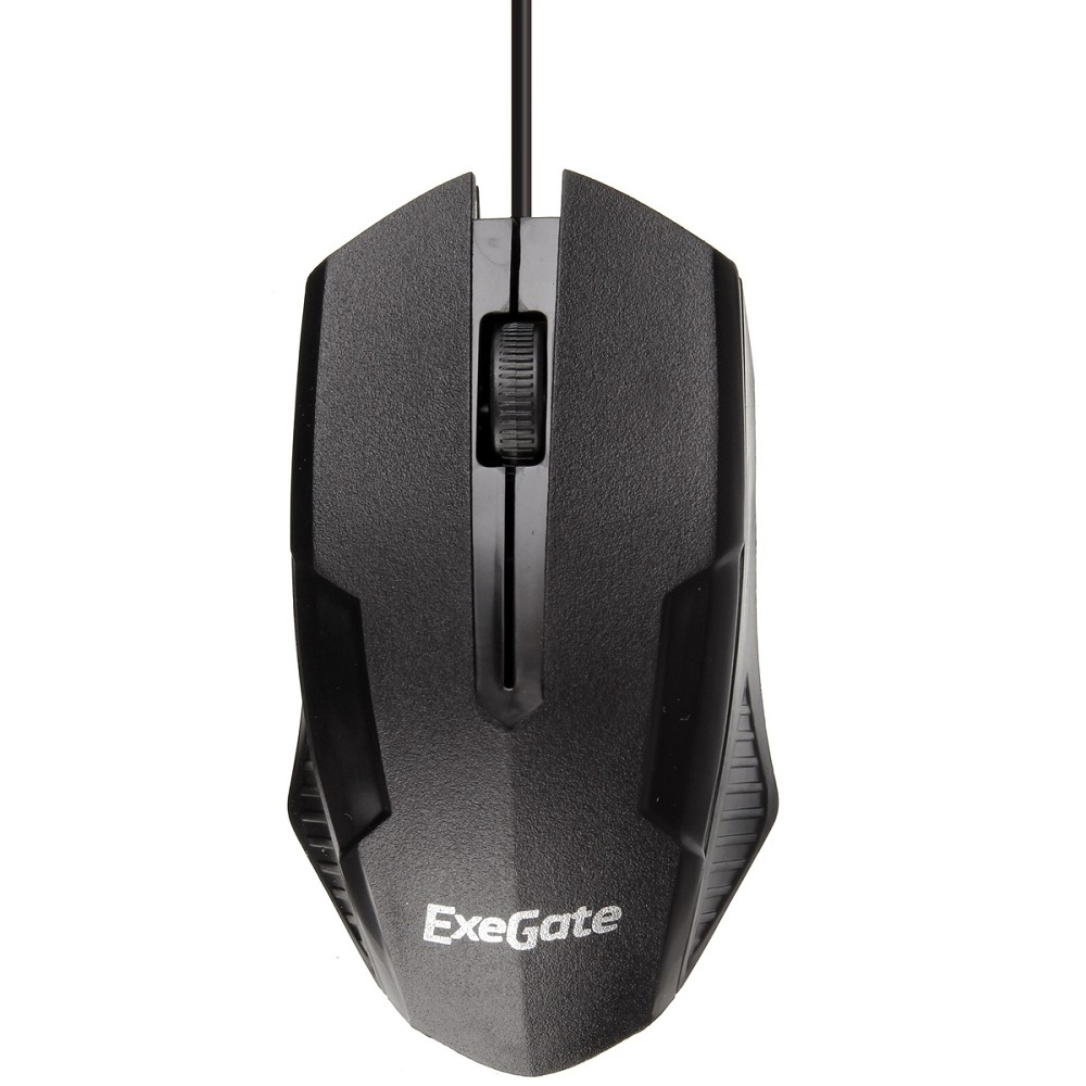 Exegate EX279944RUS Мышь Exegate SH-9025L2 <black, optical, 3btn/scroll, 1000dpi, USB, шнур 2,2м>, Color box