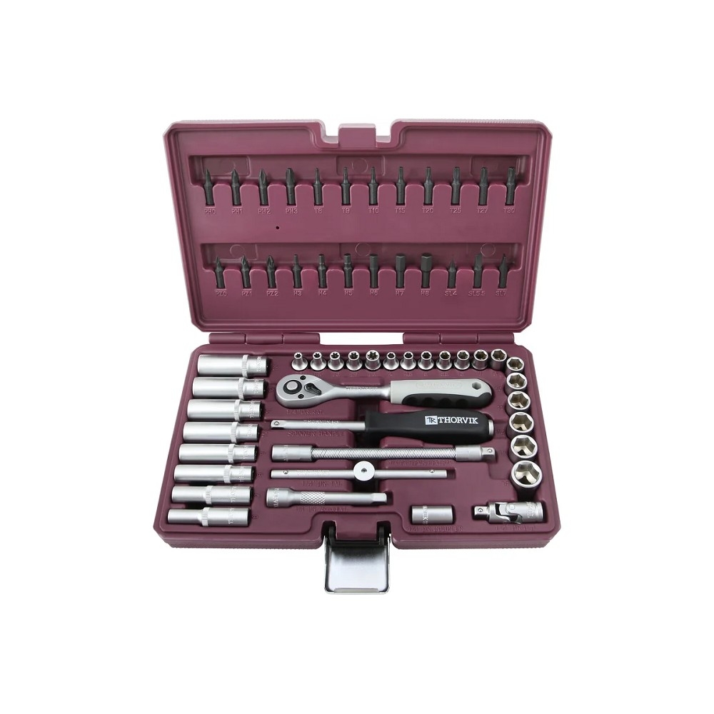 Thorvik TS057 Набор инструмента 1/4"DR,  57  предметов