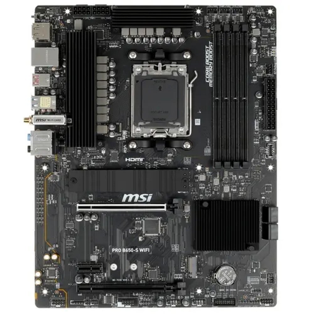 Материнская плата MSI PRO B650-S WIFI, SocketAM5, AMD B650, ATX, Ret