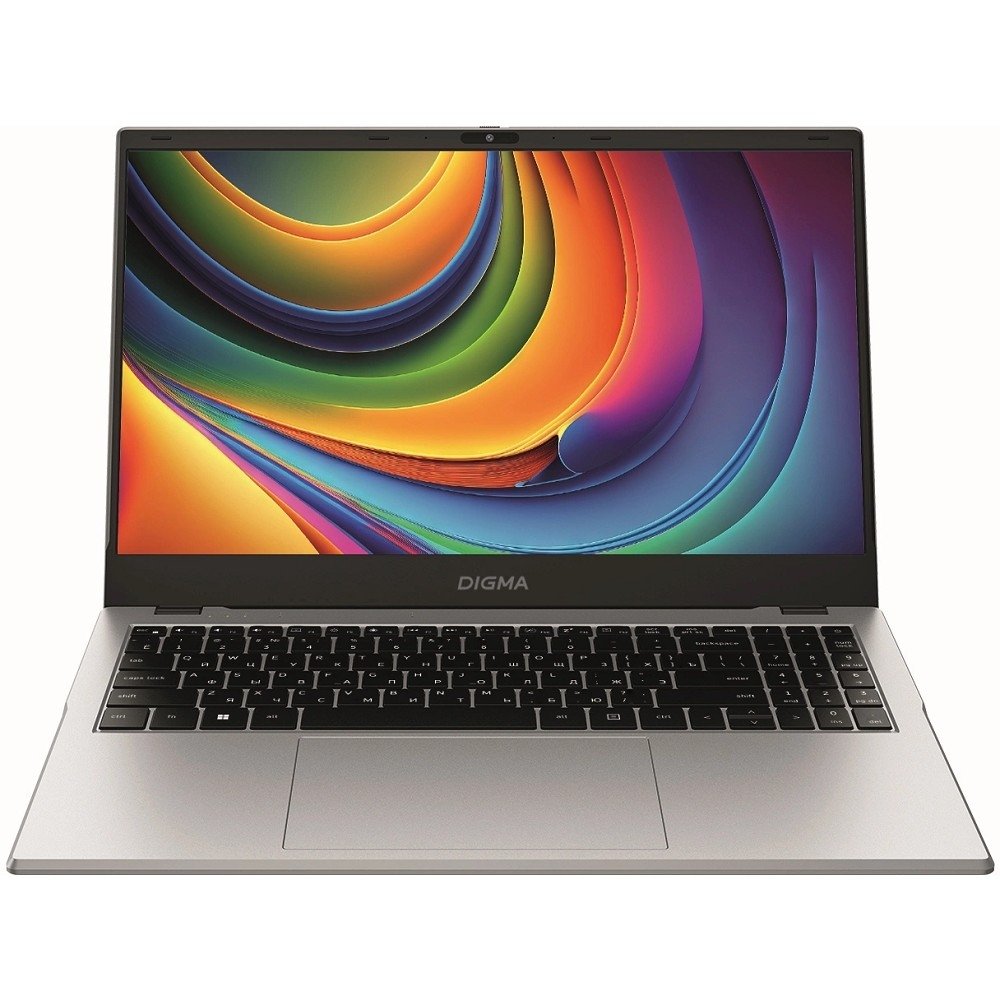 Ноутбук Digma EVE P5852 N-series N200 16Gb SSD 512Gb Intel UHD Graphics 15.6" IPS FHD (1920x1080) Windows 11 Professional silver WiFi BT Cam 5900mAh (DN15N2-ADXW01)