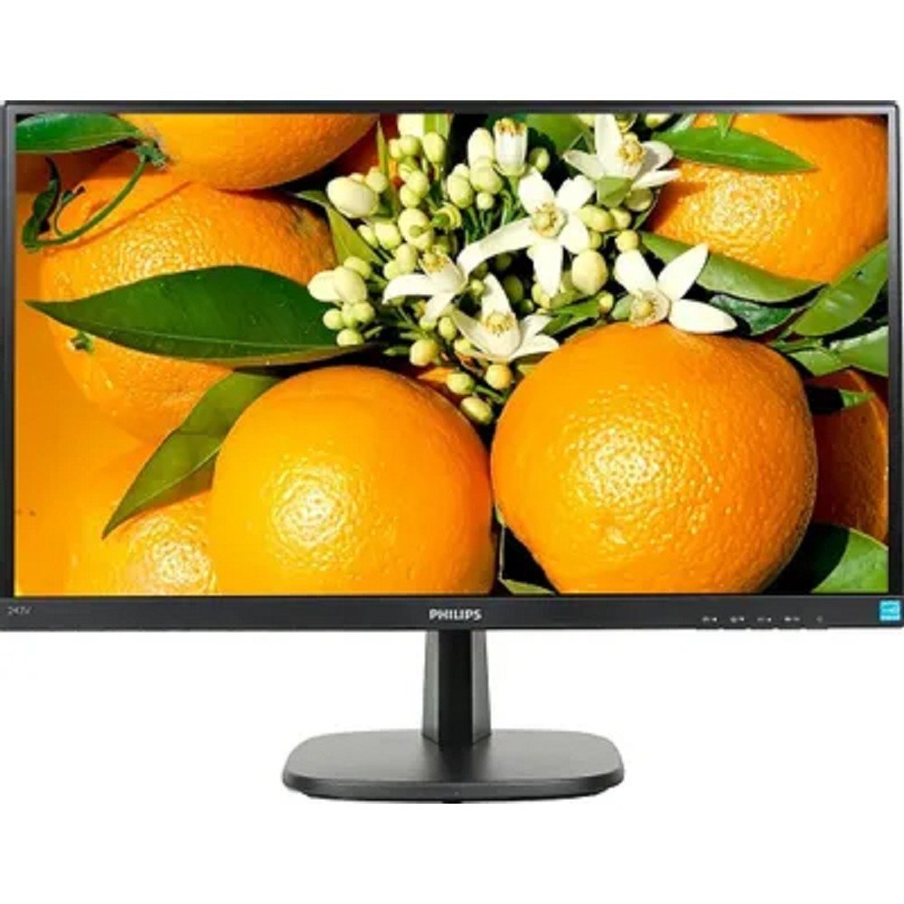 МОНИТОР 23.8" PHILIPS 243V7QDAB/00(01) Black (IPS, 1920x1080, 75Hz, 4 ms, 178°/178°, 250 cd/m, 10M:1, +DVI, +HDMI, +MM)