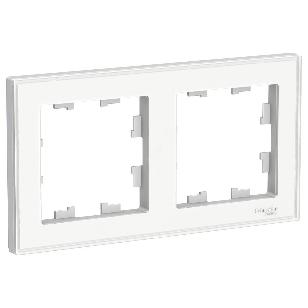 Systeme electric ATN200102 ATLASDESIGN 2-постовая РАМКА, БЕЛЫЙ