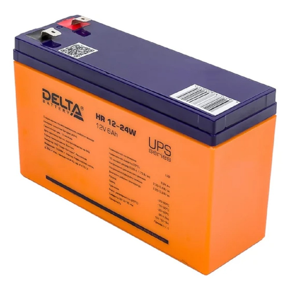 Delta HR 12-24 W (6 А\ч, 12В) свинцово- кислотный  аккумулятор