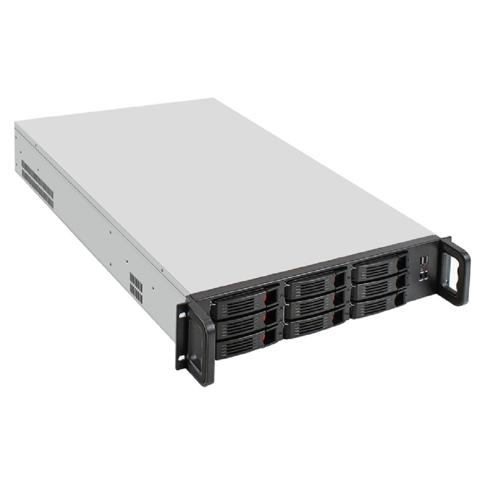 Exegate EX294279RUS Серверная платформа ExeGate Pro 2U650-HS09 <RM 19", высота 2U, глубина 650, Redundant БП 2x550W, 9xHotSwap, 2*USB>