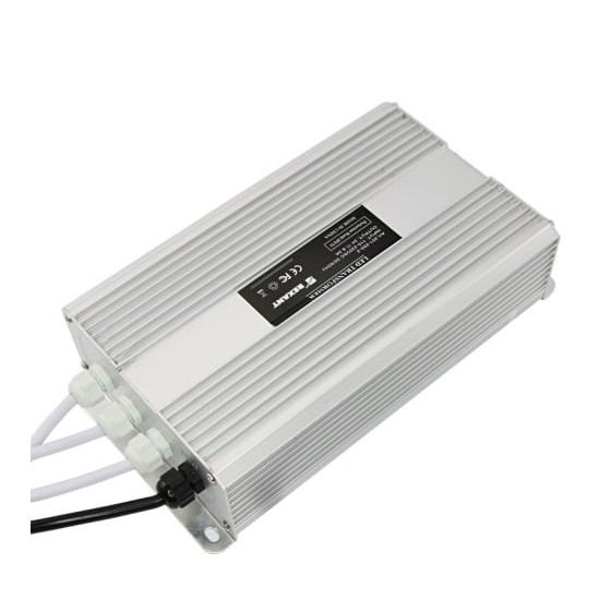Источник питания тонкий 220 V AC/24 V DC 8,33 А 200 W с проводами, влагозащищенный (IP67)