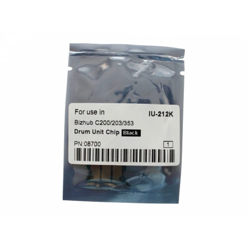 Чипы Чип драм-юнита для KONICA MINOLTA Bizhub C200/C200E/C203/C253/C353 (CET) Black, (WW), 120000 стр., (унив.), CET8700