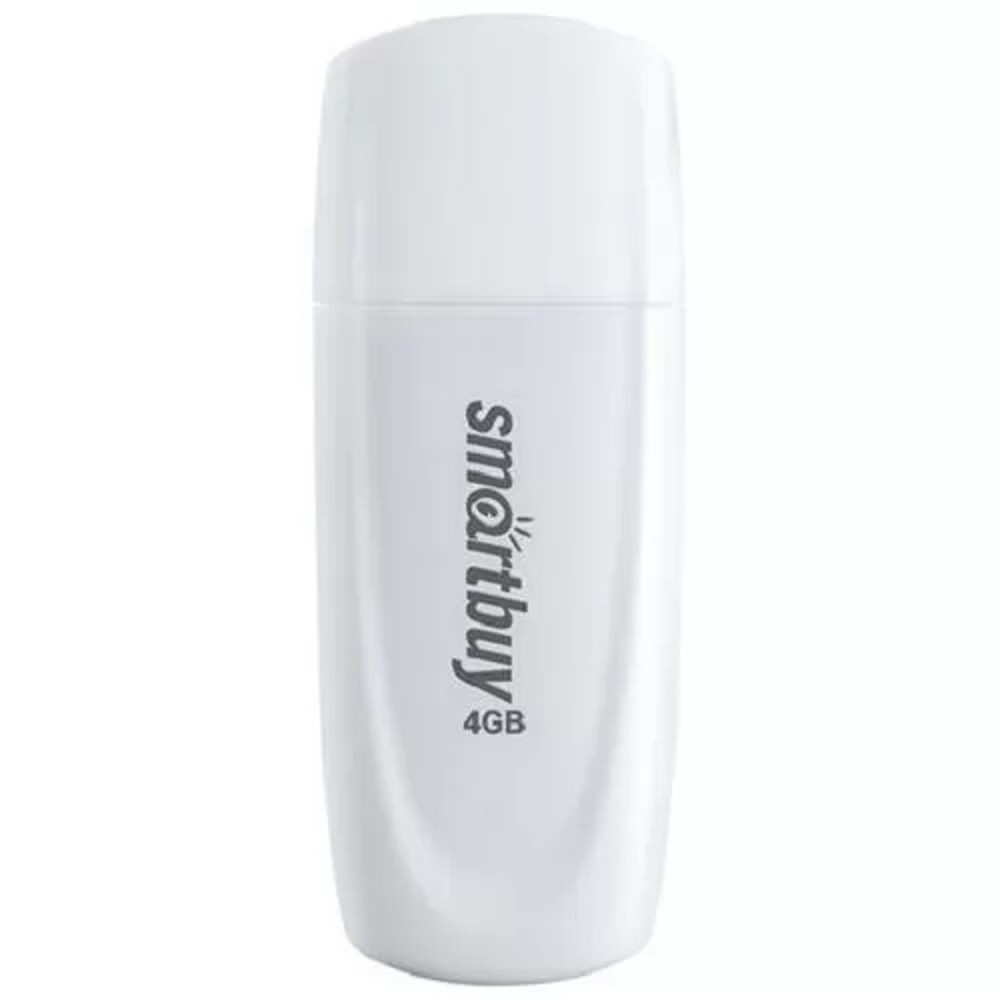 Флешка USB Smartbuy Scout White (SB004Gb2SCW), 4Gb, USB 2.0, R/W 12/5, белый