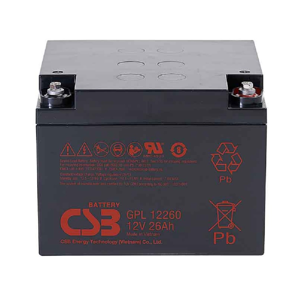 CSB Батарея GPL12260 (12V 26Ah)