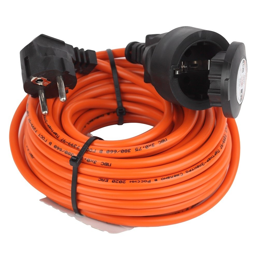 ЭРА Б0046810 Удлинитель силовой UPx-1e-3x0.75-10m-IP44 в бухте c/з 1 гн 10м ПВС 3х0.75 