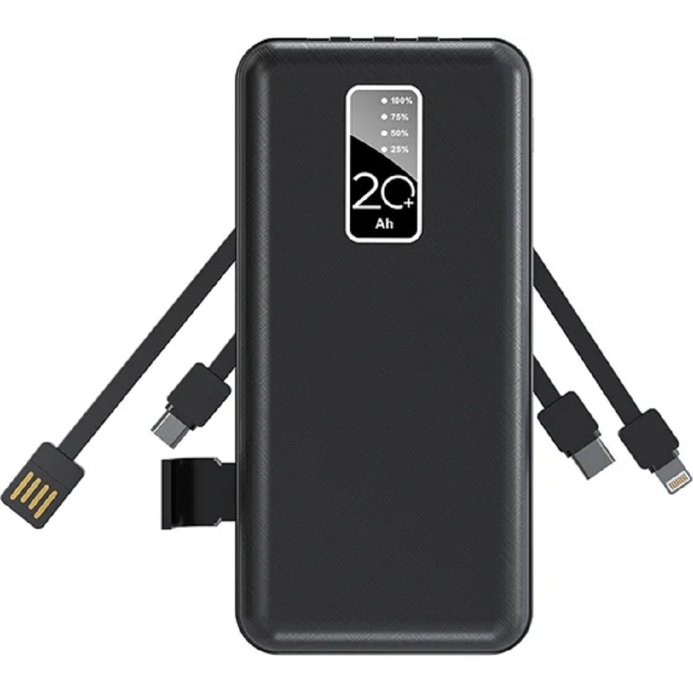 Rexant (30-2039) Портативное зарядное устройство Power Bank (аккумуляторная батарея) 20000 mAh, черное