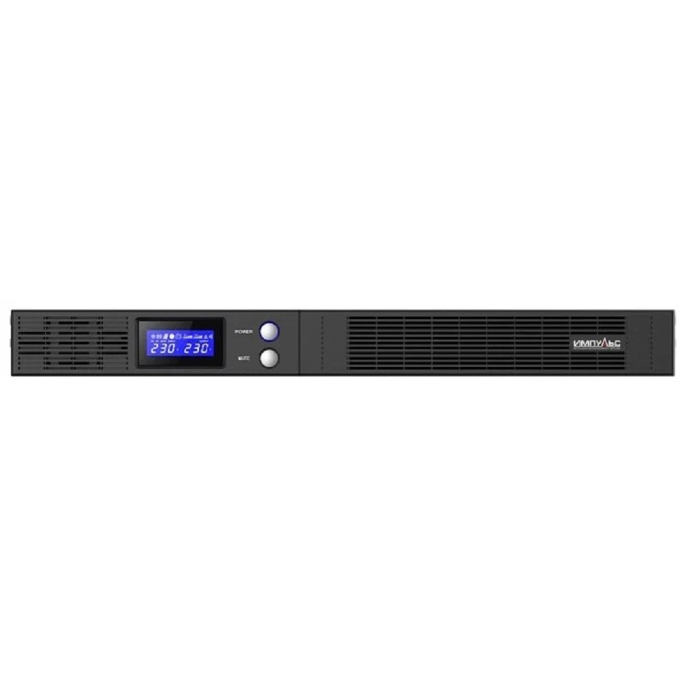 Импульс ИБП СЛИМ 1000 {~230В, 1000ВА/600Вт, LCD, RS-232, USB, SNMPSlot, EPO, 6В/7Ач*4, IEC-C13x4} {SL10201}