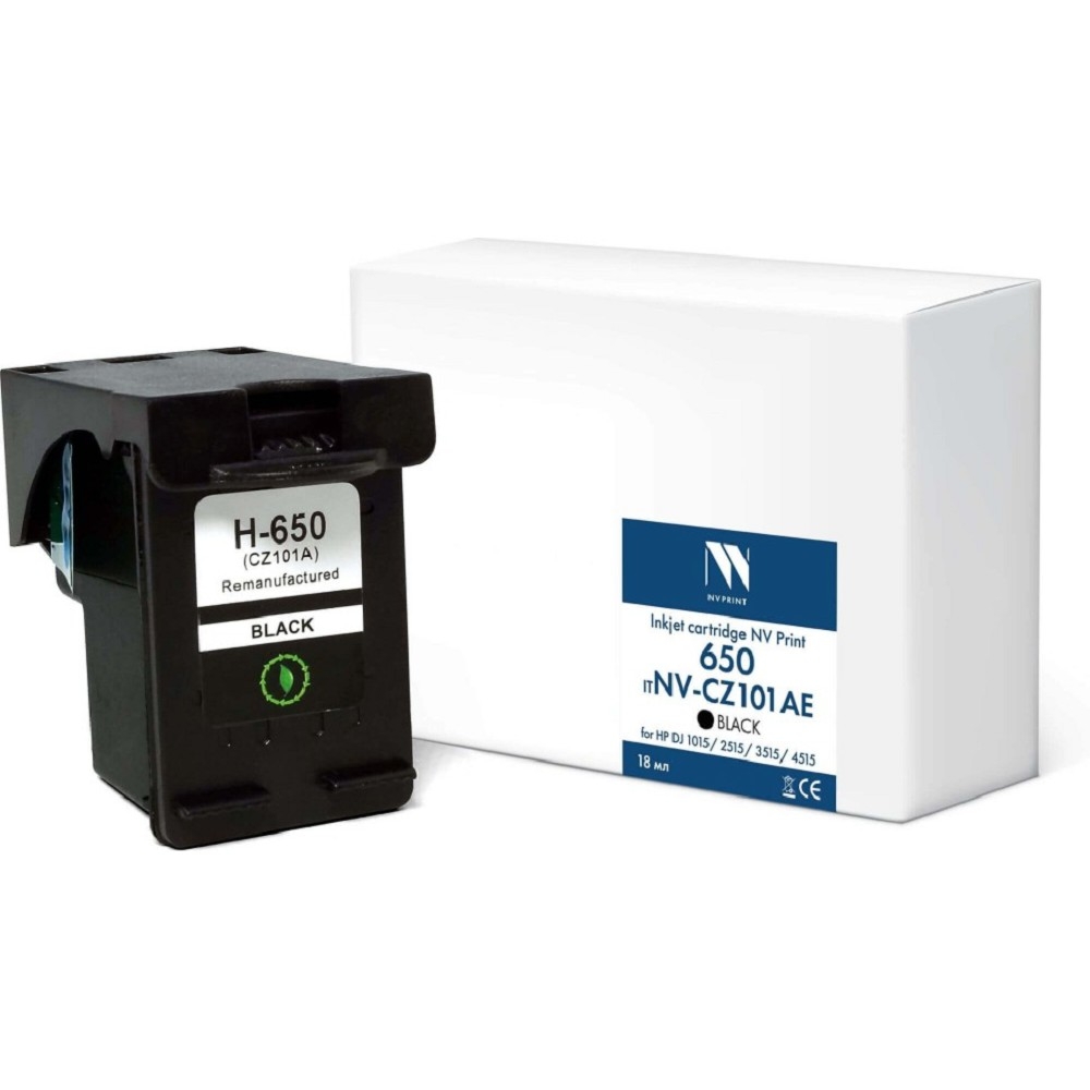 Картридж струйный NVPrint 650 (NV-CZ101AE) Black для HP DJ 1015/2515/3515/4515 (18 мл) совместимый