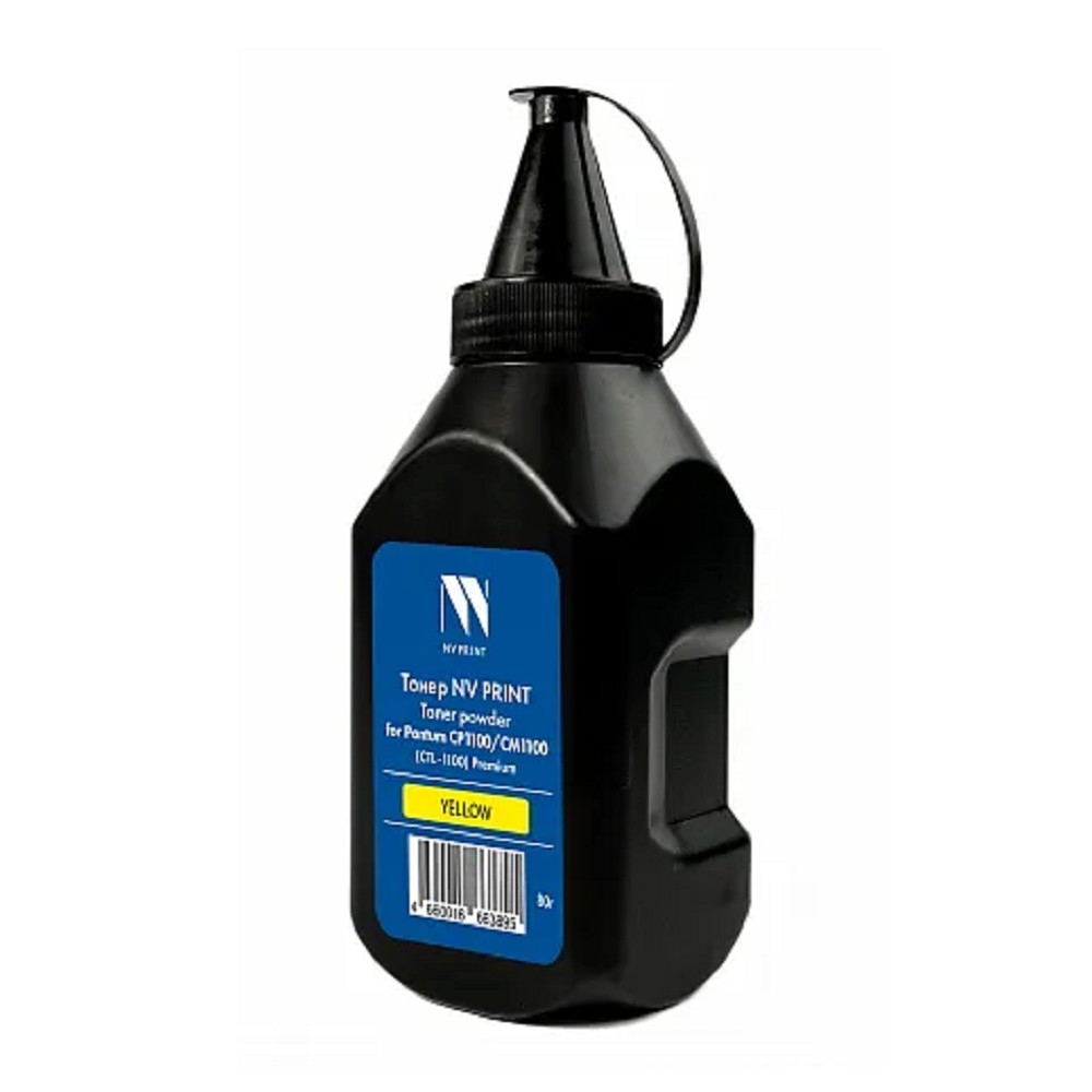 Тонер NVP для Pantum CP1100/CM1100 (CTL-1100) Premium (80г) Yellow совместимый