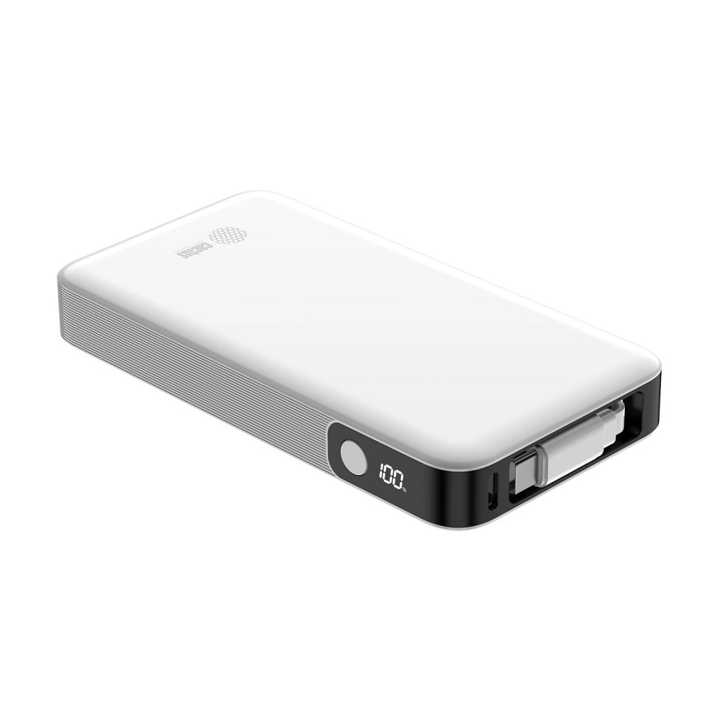 Мобильный аккумулятор Cactus CS-PBFSPA-10000 10000mAh 22.5W 4.5A 2xUSB-C белый