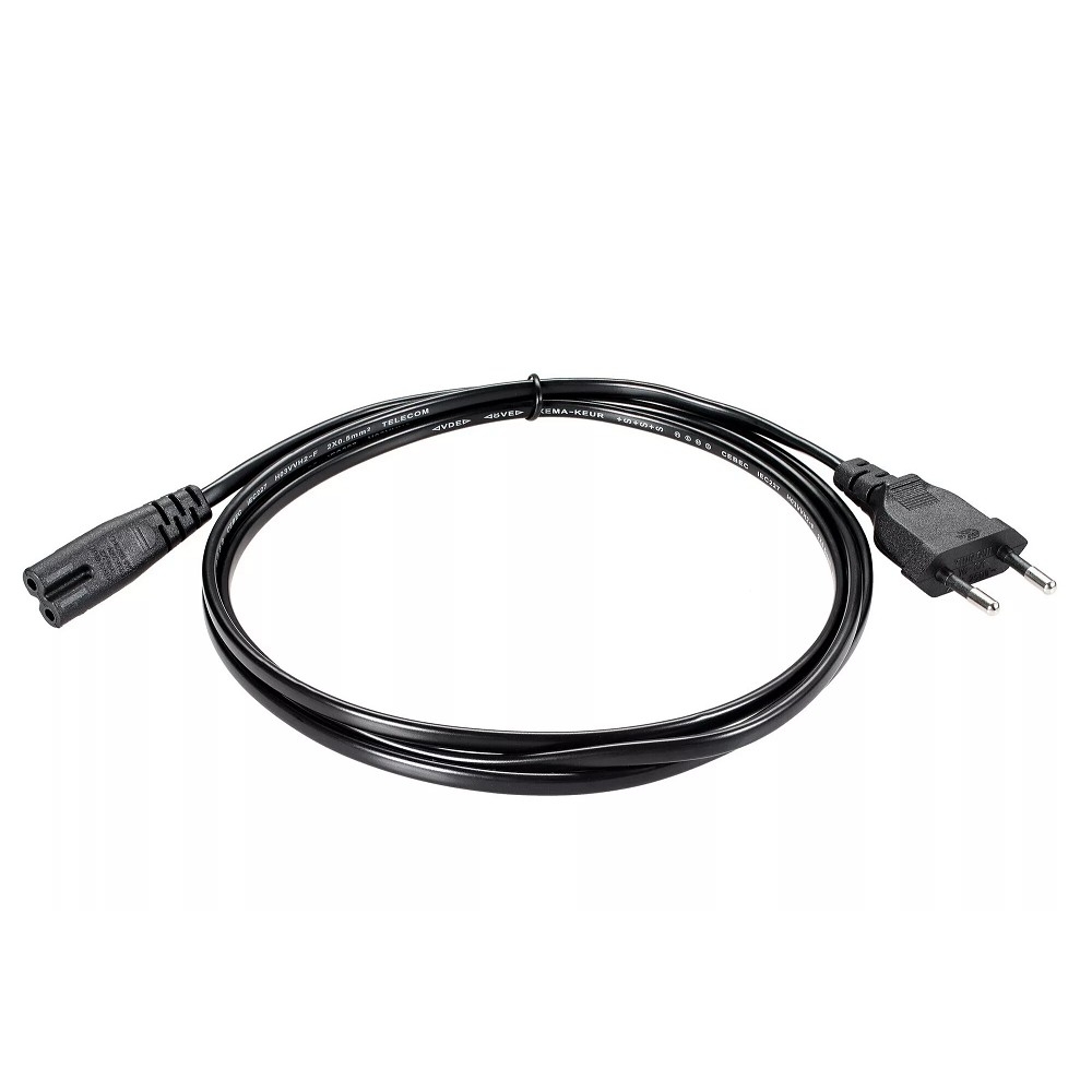 Telecom TE023-CU0.5-1.8M Кабель для аудио-видео техники IEC-320-C7, 2-pin 1,8m ,черный, медь [7958830275200]