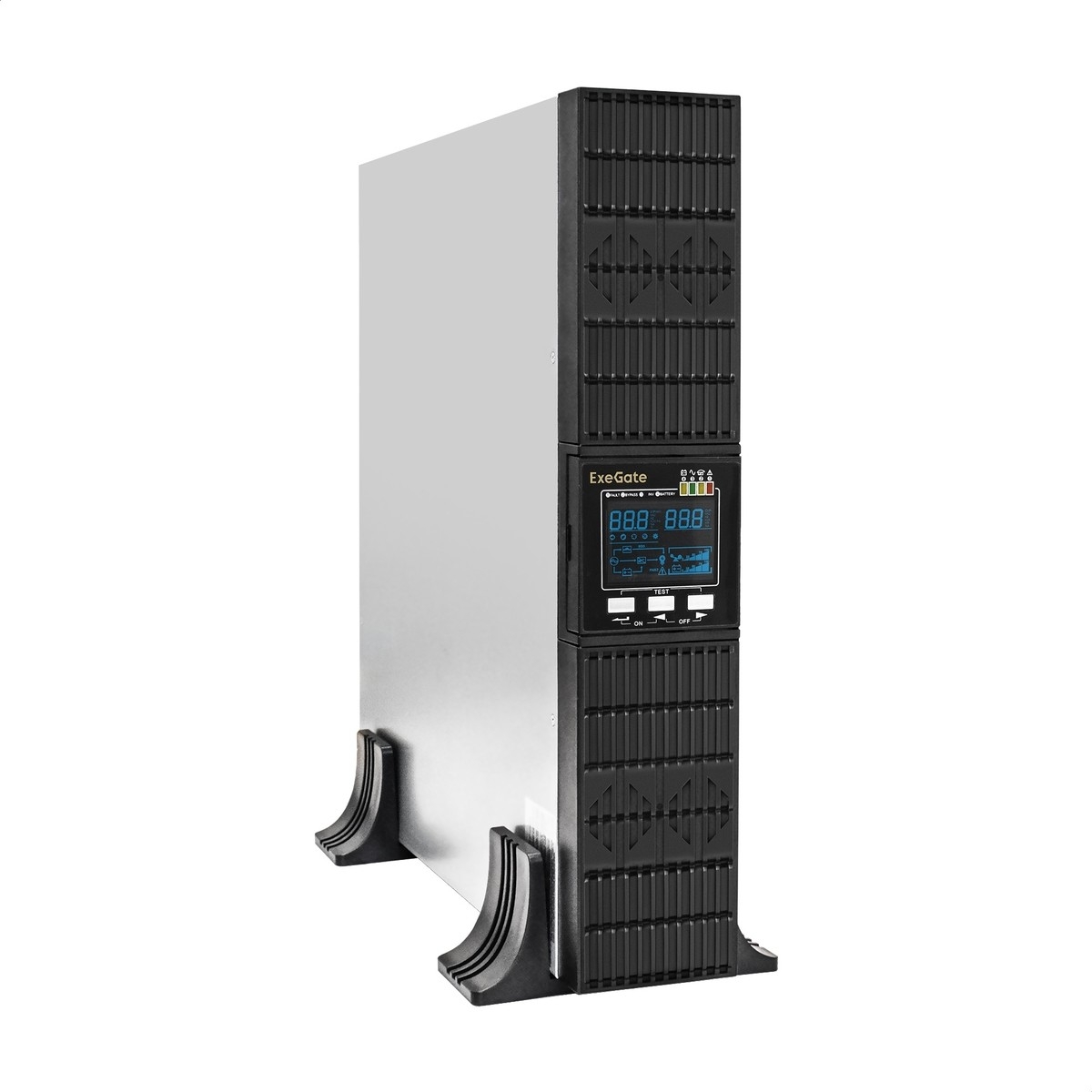 Exegate EX297667RUS ИБП On-line ExeGate PowerExpert ULS-2000.LCD.AVR.6C13.USB.RS232.SNMP.BC.2U <2000VA/2000W, On-Line, PF=1, LCD, 6*C13, RS232, USB, SNMP-slot, встроенные батареи 12V 7.2Ah - 6шт, бата