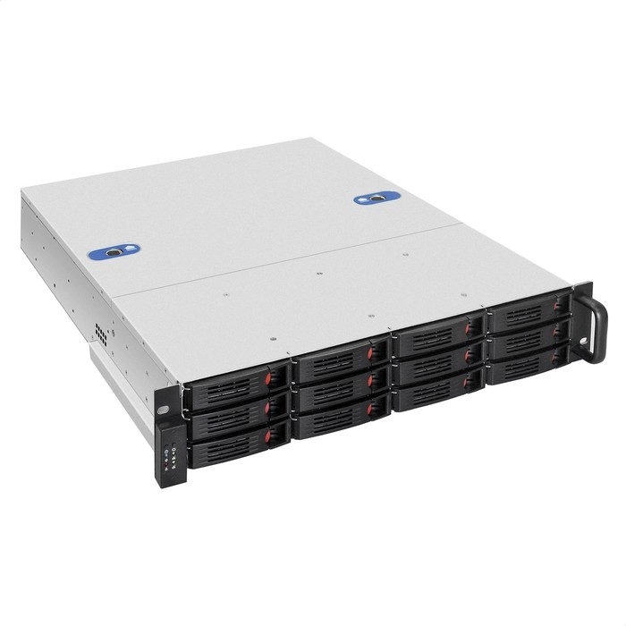 Exegate EX296233RUS Серверная платформа ExeGate Pro 2U550-HS12 <RM 19", высота 2U, глубина 550, Redundant БП Chicony 2x550W, 12xHotSwap, USB>