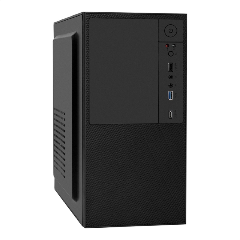 Exegate EX299407RUS Корпус Minitower ExeGate BAA-308UC-AA500 (mATX, БП AA500 с вент. 8см, 1*USB+1*USB3.0+1*TypeC, HD Audio, черный)