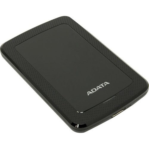Внешний диск HDD ADATA - HV300, 2 ТБ, 2.5", USB Type A, Питание по USB, чёрный, AHV300-2TU31-CBK