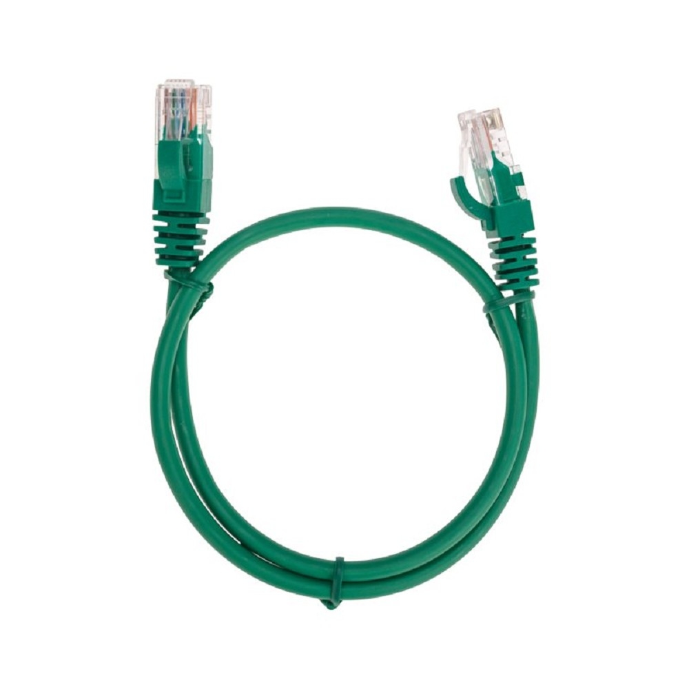 Патч-корд U/UTP, CAT 5e, RJ45-RJ45, 26AWG, LSZH, зеленый, 0,5м  REXANT (02-0106-05)