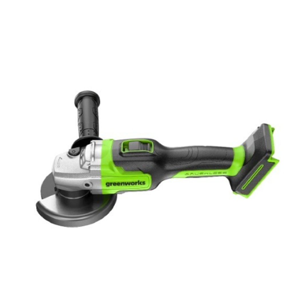 Greenworks GD24AG 24В Угловая шлифовальная машина акк, б/щет, 125 мм, 10500 об/мин,1х4Ач,ЗУ,кор [3200207CUB]